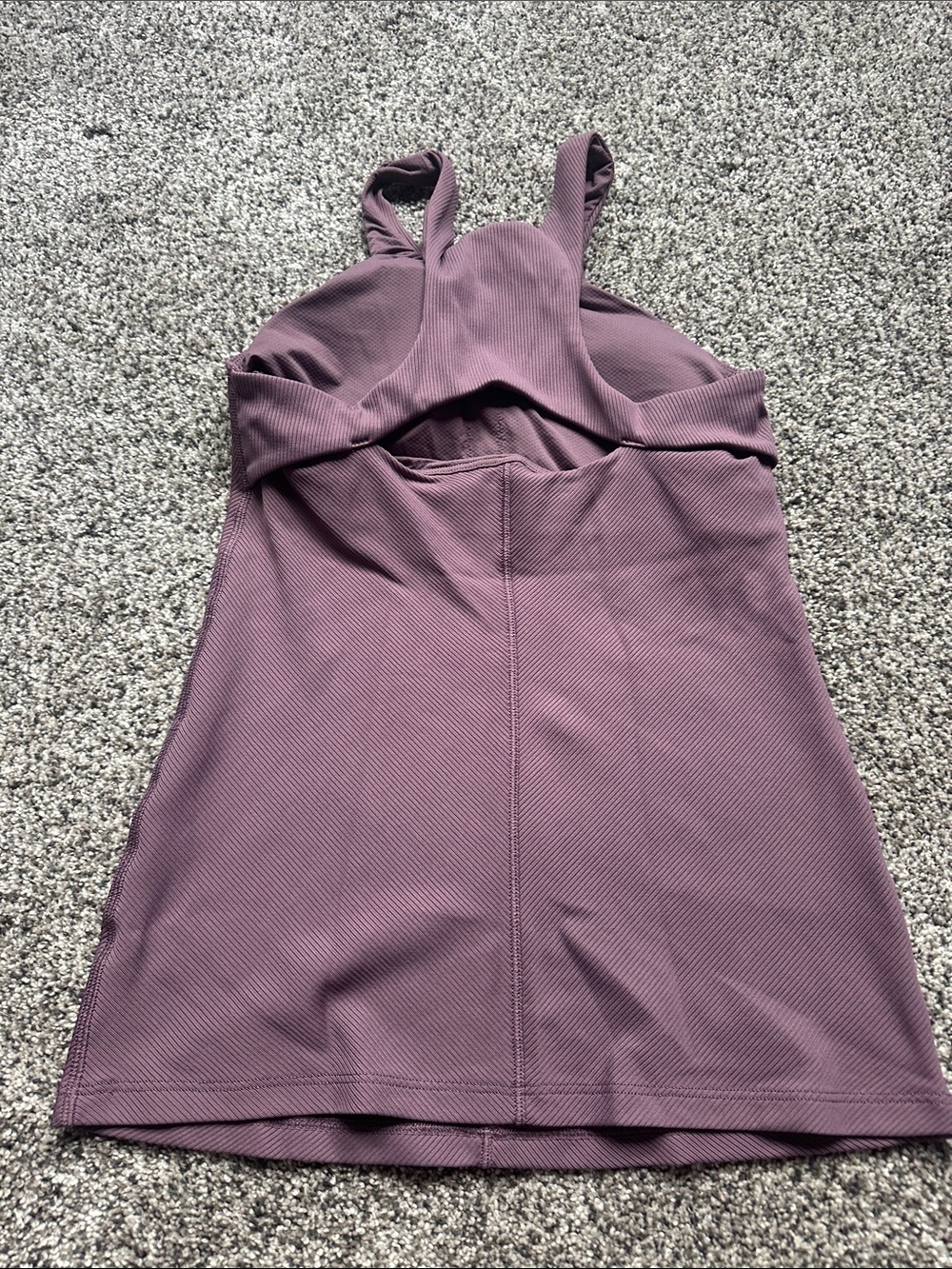Athleta Ribbed Racerback Tank - Plum - Picture 4 of 4